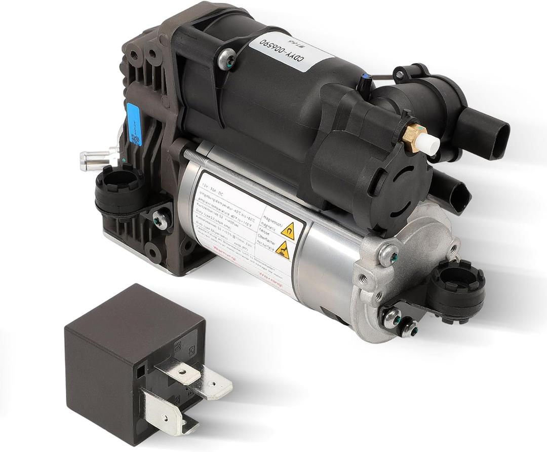 Air Suspension Compressor Pump Compatible with Mercedes GL-Class X166 GL 350 GL450 GL500 GL550, M-Class W166 ML250 ML 350, A1663200104 A1663200204 1663200104 1663200204