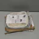 Wandering Nature Clear Makeup Bag for Purse Mini Make up Bag Cute Cosmetic Pouch for Women with Slip-in Pockets Travel Toiletry Essentials Vegan Leather Organizer Pouch,Patent Pending