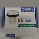 Tub Stopper Bathtub Drain Stopper Cover, Bathroom Tub Plug with 3/8 in. and 5/16 in. Thread Adapter, Compatible with K-1068204, Chrome Cover