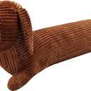 Enhopty 19.6 Giant Dachshund Dog Plush Pillow Puppy Wolf Stuffed Animal Plushie Hugging Long Body Throw Sleeping Pillow for Kids Christmas (19.6inch, Dachshund)