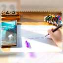 24-Pack Shimmer Silver Outline Pens, Glitter Markers Metallic Ink Waterproof Quick-Dry Low-Odor Fiber Tip for Journals Greeting Cards Bullet Notes Vibrant Durable