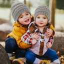 FURTALK Baby Beanie Winter Soft Warm Knit Hat 3 Pack Infant Toddler Slouchy Caps (0-12 Months, White+pink+grey)