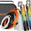 Weighted Jump Rope for Men Women -Interchangeable 1/5lb 1/4lb 1/2lb Heavy jump ropes - 360 Degree Spin - Length Adjustable,Ergonomics Leather Grip Skipping Rope for Fitness Weight Loss & More