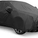 uxcell Car Cover Waterproof All Weather for Car, Full Car Cover Rain Sun Protection Universal Fit for Sedan 178''-185'',Without Side Mirror Space