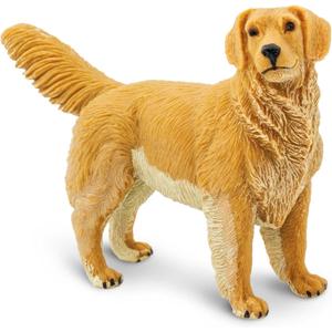 Safari Ltd. Golden Retriever Figurine - Detailed 4.5" Plastic Model Figure - Fun Educational Play Toy for Boys, Girls & Kids Ages 1+