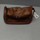 Elviros Toiletry Bag for Mens PU Leather Travel Organizer Kit with Hanging hook, Large Water-resistant Toiletries Bathroom Shaving Bags, Gift For Men (Brown) (Large (Pack of 1))