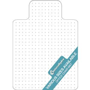 Naturehydro Office Chair Mat for Carpet - 48" x 30" Transparent Computer Desk Chair Mat for Flat to Low Pile Carpet - Easy Glide Rolling Plastic Floor Mat, BPA and Phthalates Free (with Lip)