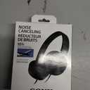 Sony MDRZX110NC Noise Canceling On Ear Headphones, Black, Wired