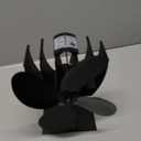 Wood Stove Fan Fireplace 4 Blade Heat Powered Stove Fans for Woods Log Wood Burner Fireplace Eco Friendly Fan for Home