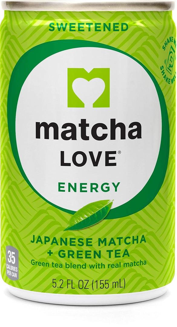 Matcha Love Green Tea Sweetened Energy Shots, 5.2 Ounce (Pack of 20) (EXP 12/26/26)