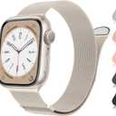 MARGE PLUS Compatible with Apple Watch Band Women and Men, Stainless Steel Milanese Loop Band Replacement for iWatch , Size: Series10 42mm/41mm/40mm/38mm