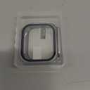 HANKN 2 Pack Hard PC Case with Button for Apple Watch Series 11 10 42mm Tempered Glass Screen Protector Case, Full Coverage Shockproof Iwatch Anti-Shatter Cover (Matte Silver x 2)