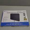 TV Antenna Indoor, Digital Amplified Indoor HDTV Antenna, 1080p VHF UHF Television Local Channels Detachable Signal Amplifier and 16.5ft Long Coax Cable (Black)