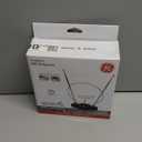 GE Traditional Rabbit Ears Indoor Black TV Antenna, 15 inch Extendable Dipoles and Circular Loop, Tabletop Antenna, Digital, HDTV Antenna, Smart TV Compatible, 4K 1080P VHF UHF, Compact Design, 33676 Rabbit Ear Antenna