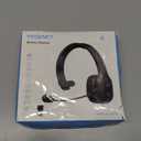 TECKNET Trucker Bluetooth Headset, Trucker Bluetooth Headphones with Microphone AI Noise Canceling Wireless On Ear Headset, Hands Free Wireless Headset for Cell Phone Computer Office Home (Black)