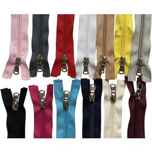 ZMCHNICY 13PCS #5 Separating Nylon Coil Zippers for Jackets Coats Sportswear Bags Handbags Backbags Dress Sewing Crafts Cushion,Pillow DIY Handmade 13 Colors Mixed ((80cm/32inch))