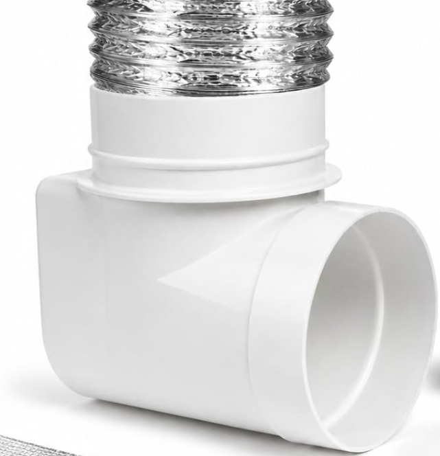 DIY Dryer Vent Connector Kit  Space Saving, Toolless Design with Airtight Seal  STV90 by Ziggurat Products