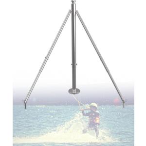 Water Ski Pylon for Outboard Boats, Stainless Steel Ski Pylon for Boat Adjustable Pole Height 33"-57"