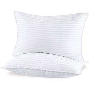 Sherwood Hotel Collection Pillows (2-Pack) - Luxury Down Alternative Soft Sleeping Pillow -250 TC Cotton Cover (Queen)