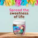 Nucita Trisabor Spreadable, Creamy Candy Chocolate, Vanilla and Strawberry 12.35 Oz Jar, Pack of 1 (EXP 06/01/26)