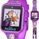 Accutime Kids Disney Frozen Smart Watch with Camera for Kids and Toddlers - Interactive Smartwatch for Boys & Girls with Games, Voice Recorder, Calculator, Pedometer, Alarm, Stopwatch (Purple)