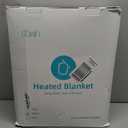 Dowin Electric Blanket King Size, Faux Fur & Sherpa Heated Blankets 100"x 90",Large Dual Controllers Warm Heating Blanket, 5 Heating Levels &10Hrs Auto Off, OverHeat Protect (Beige)