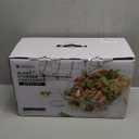 BOROHOUSE 5-Pack Borosilicate Glass Containers with Tempered Lids, 35.2oz/4.4 Cup Airtight Meal Prep Set, Microwave/Freezer Safe (Gray)