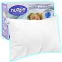 Nuzzle Cooling Adjustable Pillow for Side Sleepers, Luxury Standard Size Set of 2 Bed Pillow Hotel Collection  Best Adjust Height Soft Firm Pillow for Back, Stomach or Side Sleepers  Home Gifts