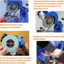 Chainsaw Sharpener Grinding WheelGreen Silicon Carbide AbrasiveFor Universal Saw Chain sharpeners. Sharpening Hard Alloy Saw Chain Teeth. 1/8 Thickness, 5-3/4 Diameter, 7/8 Arbor