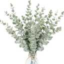 18pcs Eucalyptus Stems Artificial Eucalyptus Leaves Stems Artificial Fake Flowers for Home Office Flowers Bouquet Centerpiece Wedding Decoration Christmas Decor 