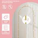 Pureegg Gold Metal Arch Backdrop Stand Set of 3 (7.2ft & 6.0ft & 6.0ft), Wedding Balloon Arch Stand with Stable Base, Backdrop Frame & Cover for Party, Birthday, Graduation, Photo Booth, Easy Assembly
