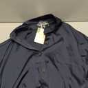 BTFBM Summer Dresses for Women 2026 Long Sleeve V Neck Button Down Elegant Belted Ruched Satin Silk Shirt Spring Dress (Medium)