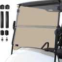 EZGO TXT Golf Cart Windshield,Customize 5MM Thicken Windshield Replacement Fits EZGO TXT Medalist 1995-2013 Models | Impact-Resistant UV-Protected Easy-Install Foldable Tinted Windshield