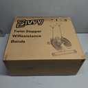 Stepper Machine with Resistance Bands, Mini Stepper with 300LBS Weight Capacity, Twist Stepper for Full Body Workout, Adjustable Step Height, Smooth and Quiet, Step Machine for Men Women