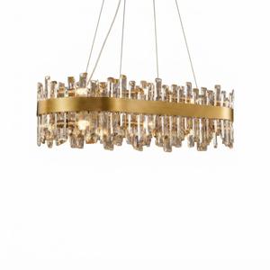 Luxora Elegance Gold Crystal Chandelier