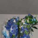 4pcs Wisteria Artificial Flowers Garland, 7.2Ft/ Piece Wisteria Hanging Flowers Garland for Wedding Arch Decoration Outdoor Ceremony Home Backdrop Garden (Light Blue, Dark Blue, White)