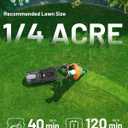 Litheli 40V 16 Inch Cordless Lawn Mower, Brushless Battery Powered Push Mower, 6 Adjustable Cutting Heights 25-75mm, 50L Collection Bag & Mulching, 2x5.0Ah Batteries and Charger Included