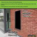 HVAC Premium 20"W x 26"H Aluminum Exterior Gable Louver Vent for Walls & Crawlspace - Weather-Resistant Air Grille with Screen Mesh - [Outer Dimensions 21.75"W x 27.75"H]
