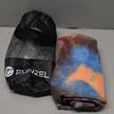 Yuilgdo Yoga Towels, Non Slip Hot Yoga Mat Towel with Grip Dots,Super-Absorbent Soft Microfiber Yoga Blanket for Pilates, Fitness and Workout 72inch x 24inch (Coffee+blue)