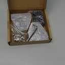 8 Sets 2020 Aluminum Extrusion T Slot Corner Bracket 20 Series Extruded Hardware T Shape Joint Plate with Nut Bolt for 20/20 20mm T V Slot Black Aluminum Profile Connector Accessories