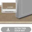 Ultra Thin Indoor Door Mat, 1/10 in Thin Door Mats for Inside Entry
