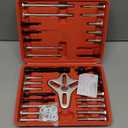 Harmonic Balancer Puller Set, 46 Pcs Flywheel Steering Wheel Puller Kit Gear Puller Yoke Crankshaft Pulley Puller