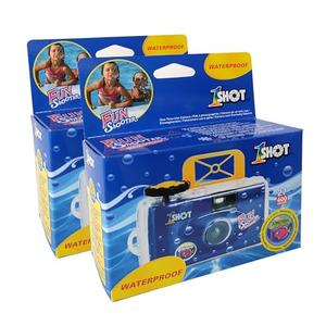 1 Shot Waterproof Disposable Camera - 35mm Underwater - 27 Exposures - ASA/ISO400 Color Film - Single-Use for Vacation, Snorkeling, Watersports - 1-Pack