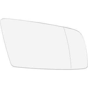 X AUTOHAUX Car Rearview Mirror Glass Replacement with Backing Plate Heated Right Passenger Side for BMW 550i 525i 528i