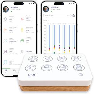 Talli Care - Smart Elderly Care Device - Track Medications, Meals & More with 1-Touch, Connects to The Talli App for Monitoring & Sharing Data with Loved Ones, Caregivers & Healthcare Professionals
