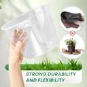 15 Pack 8/10/12 Inch Large Clear Nursery Pots with Drainage Hole, Plastic Plant Pots for Seedling Flower Vegetable, Indoor Outdoor Gardening, Used as Liner Inside Decorative Pot (8 10 12 inch)