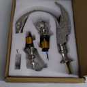 Polished Brushed Swan Shaped 3 Hole Lavatory Faucet with 2 Crystal Knobs,Widespread Bathroom Faucet Swan Design