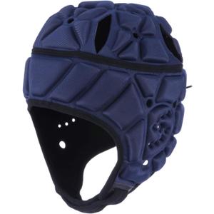 Soft Helmet Flag Football Rugby Scrum Cap Soft Shell Soccer Headgear for Youth Adults (Medium, NAVY BLUE)