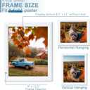 KTKDE 8.5x11 Picture Frame Set of 3,Certificate Frame White with Clear Plexiglass, 8.5 by 11 Picture Diploma Document Degree Frames for Wall and Tabletop