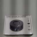 75W 6-Port Desktop Charging Station With Wireless Charger - Type-C, Quick Charge 3.0, 4 USB Ports - Multi Charger Hub for Smartphones and More (Black)